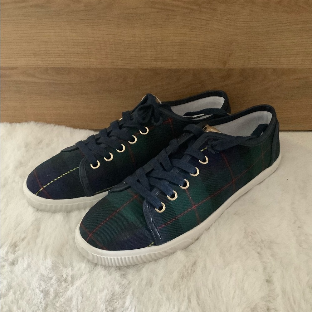 NEW Jack Rogers tartan runner flats size 8.5
